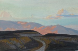 Two Mile Hill at Dusk. Acrylic. 2017